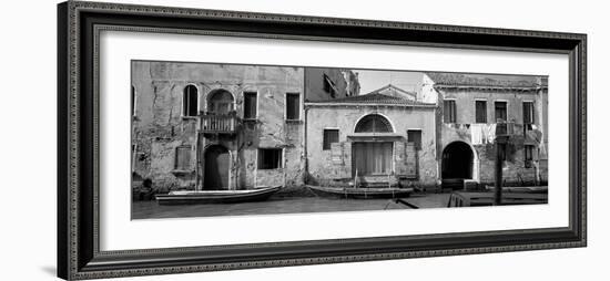 Boats in a Canal, Grand Canal, Rio Della Pieta, Venice, Italy-null-Framed Photographic Print