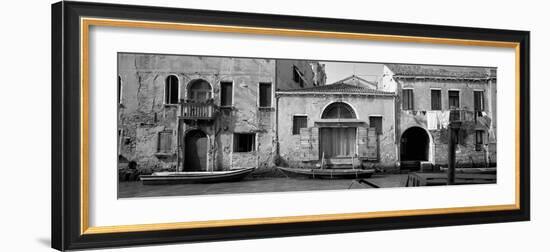 Boats in a Canal, Grand Canal, Rio Della Pieta, Venice, Italy--Framed Photographic Print