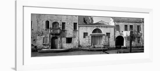 Boats in a Canal, Grand Canal, Rio Della Pieta, Venice, Italy-null-Framed Photographic Print