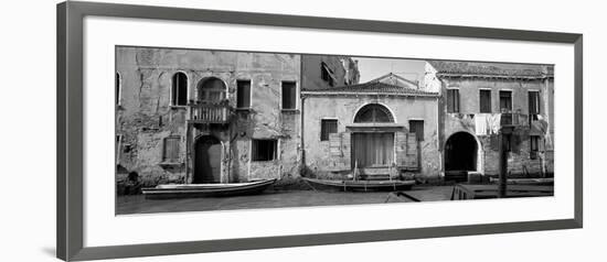 Boats in a Canal, Grand Canal, Rio Della Pieta, Venice, Italy-null-Framed Photographic Print