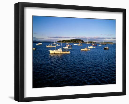 Boats in a Harbor-null-Framed Photographic Print