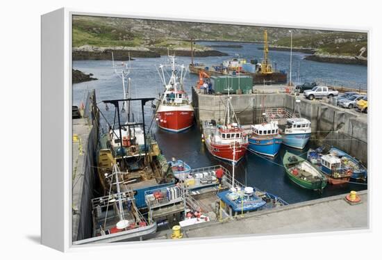 Boats In a Harbour-Adrian Bicker-Framed Premier Image Canvas