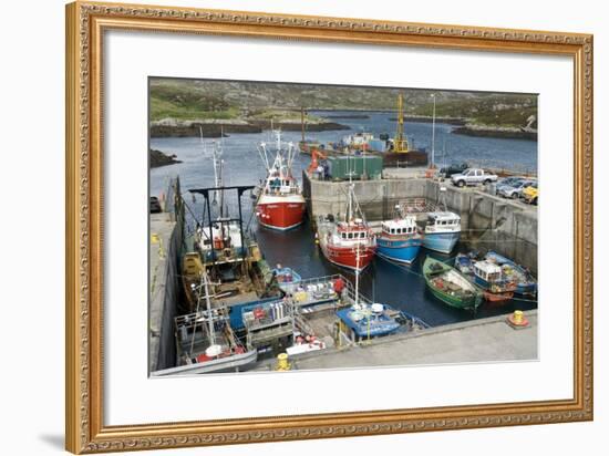 Boats In a Harbour-Adrian Bicker-Framed Premium Photographic Print