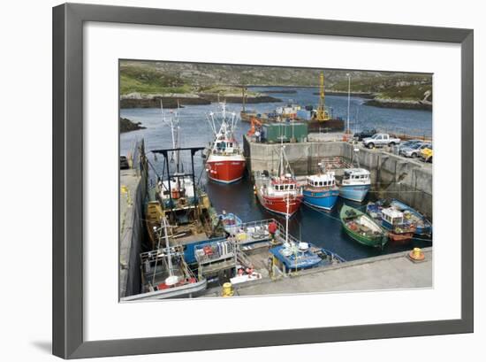 Boats In a Harbour-Adrian Bicker-Framed Premium Photographic Print