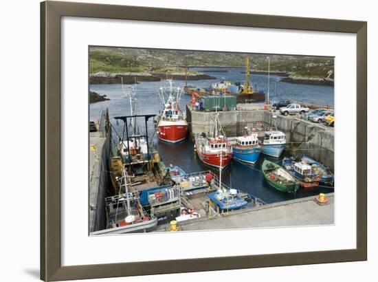 Boats In a Harbour-Adrian Bicker-Framed Premium Photographic Print