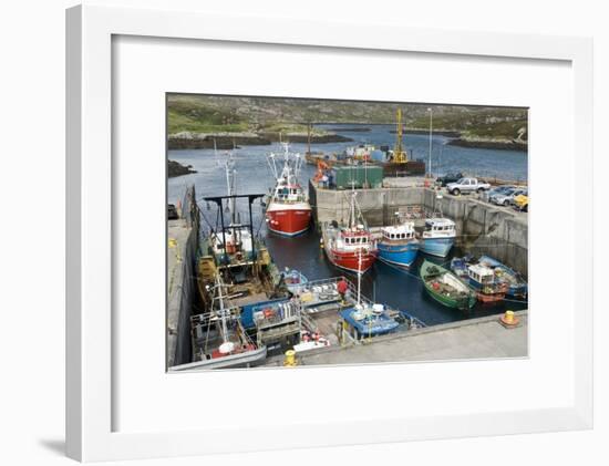 Boats In a Harbour-Adrian Bicker-Framed Photographic Print