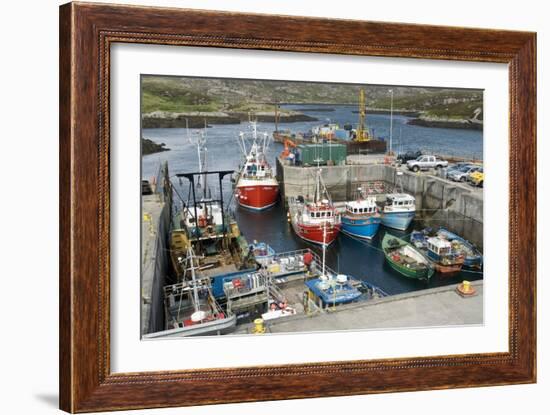 Boats In a Harbour-Adrian Bicker-Framed Photographic Print