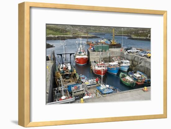 Boats In a Harbour-Adrian Bicker-Framed Photographic Print