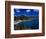 Boats in Bay, Corrossol Bay, St. Barts-Wayne Walton-Framed Photographic Print