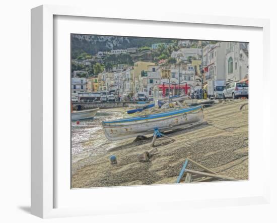Boats in Capri Harbour Italy-Markus Bleichner-Framed Art Print