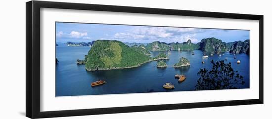 Boats in Halong Bay, Gulf of Tonkin, Vietnam-null-Framed Photographic Print