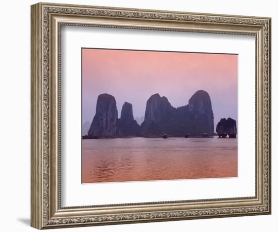 Boats in Halong Bay-Paul Thompson-Framed Photographic Print