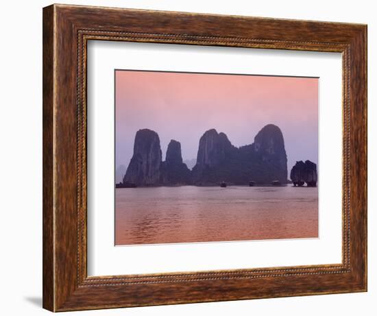 Boats in Halong Bay-Paul Thompson-Framed Photographic Print