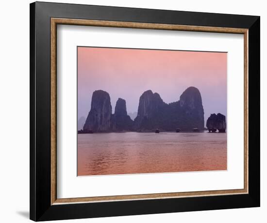 Boats in Halong Bay-Paul Thompson-Framed Photographic Print