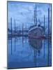 Boats in Harbor at Twilight, Southeast Alaska, USA-Nancy Rotenberg-Mounted Photographic Print