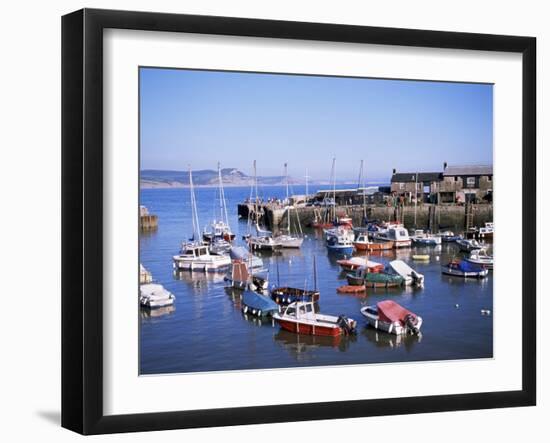 Boats in Harbour, Lyme Regis, Dorset, England, United Kingdom-J Lightfoot-Framed Photographic Print