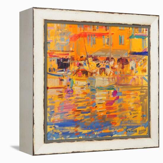 Boats in Harbour, Saint-Tropez-Peter Graham-Framed Premier Image Canvas