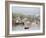 Boats in Morning Fog. Corea, Maine, Usa-Jerry & Marcy Monkman-Framed Photographic Print