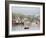 Boats in Morning Fog. Corea, Maine, Usa-Jerry & Marcy Monkman-Framed Photographic Print