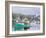 Boats in Morning Fog. Corea, Maine, Usa-Jerry & Marcy Monkman-Framed Photographic Print