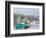 Boats in Morning Fog. Corea, Maine, Usa-Jerry & Marcy Monkman-Framed Photographic Print