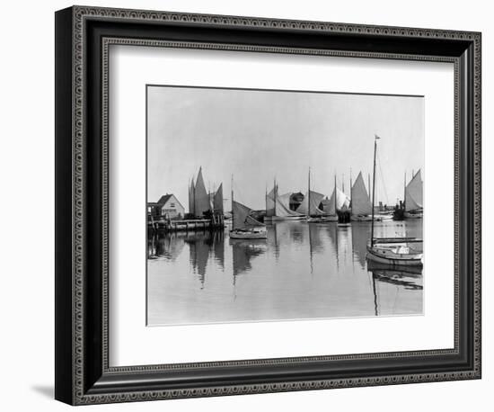 Boats in Nantucket Harbor-null-Framed Photographic Print