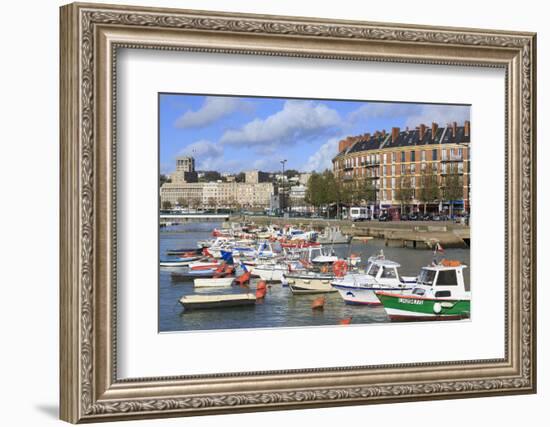 Boats in Saint Francois Quarter, Le Havre, Normandy, France, Europe-Richard Cummins-Framed Photographic Print