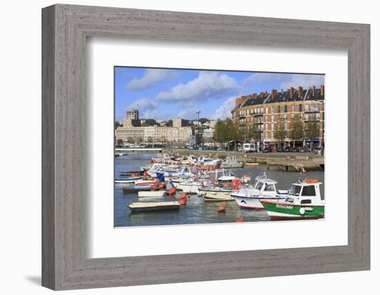 Boats in Saint Francois Quarter, Le Havre, Normandy, France, Europe-Richard Cummins-Framed Photographic Print