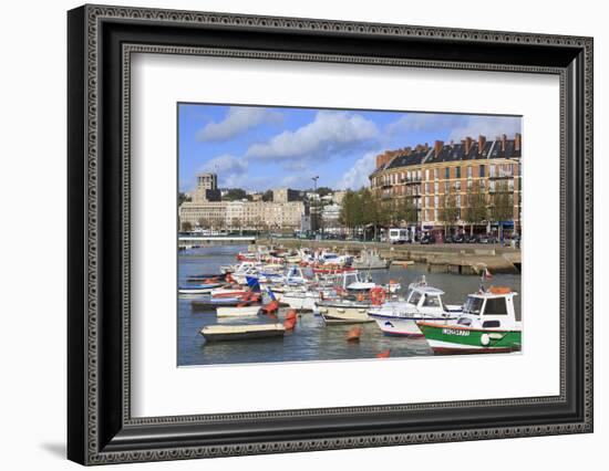 Boats in Saint Francois Quarter, Le Havre, Normandy, France, Europe-Richard Cummins-Framed Photographic Print