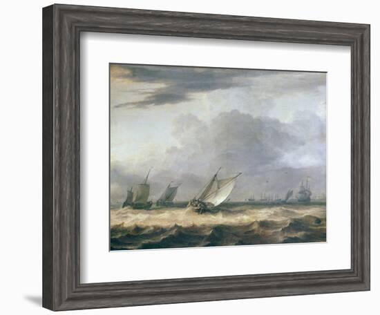 Boats in Stong Wind-Allart van Everdingen-Framed Giclee Print