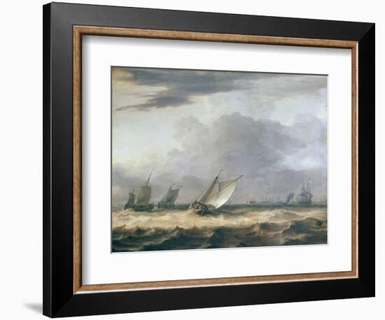 Boats in Stong Wind-Allart van Everdingen-Framed Giclee Print