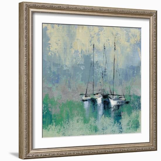 Boats in the Harbor II-Silvia Vassileva-Framed Art Print