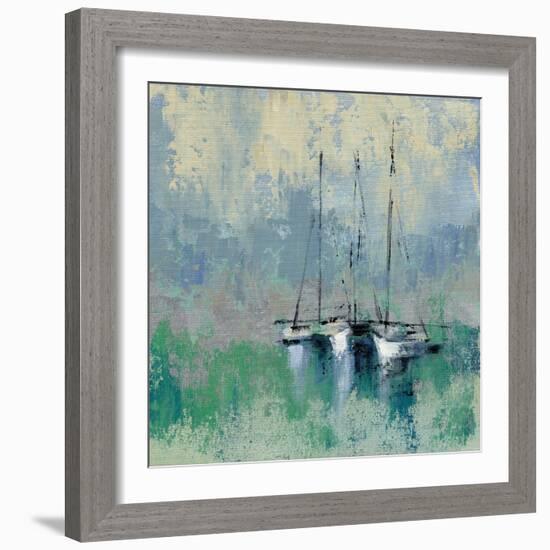 Boats in the Harbor II-Silvia Vassileva-Framed Art Print