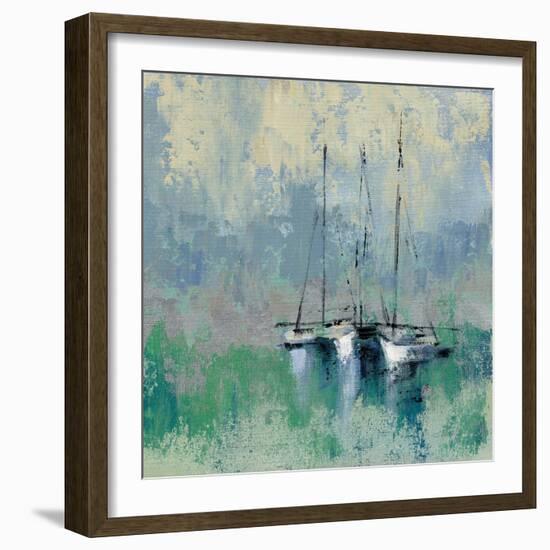 Boats in the Harbor II-Silvia Vassileva-Framed Art Print