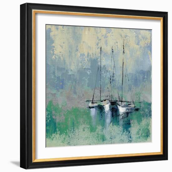 Boats in the Harbor II-Silvia Vassileva-Framed Art Print