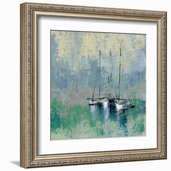 Boats in the Harbor II-Silvia Vassileva-Framed Art Print