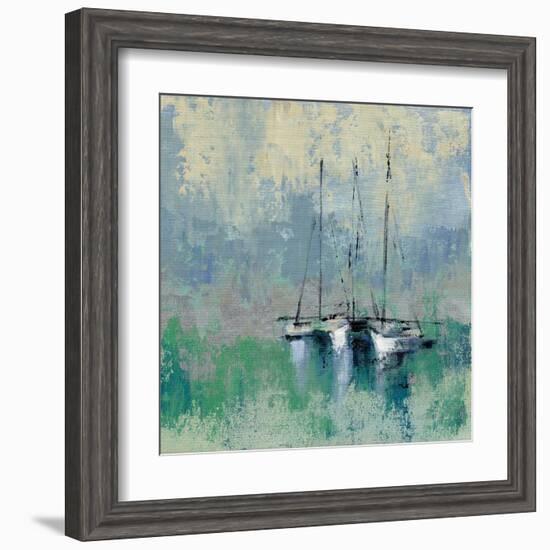 Boats in the Harbor II-Silvia Vassileva-Framed Art Print