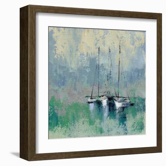 Boats in the Harbor II-Silvia Vassileva-Framed Art Print