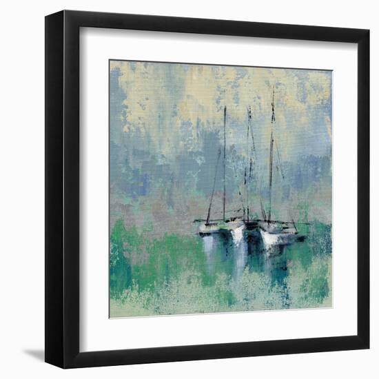 Boats in the Harbor II-Silvia Vassileva-Framed Art Print