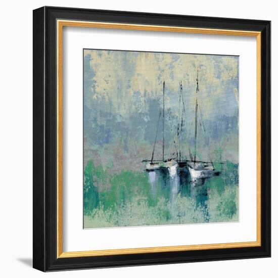 Boats in the Harbor II-Silvia Vassileva-Framed Art Print