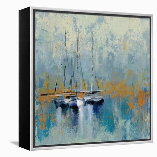 Boats in the Harbor III-Silvia Vassileva-Framed Stretched Canvas
