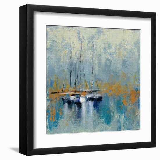 Boats in the Harbor III-Silvia Vassileva-Framed Art Print