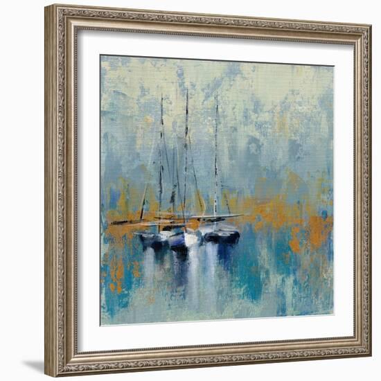 Boats in the Harbor III-Silvia Vassileva-Framed Art Print