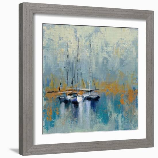 Boats in the Harbor III-Silvia Vassileva-Framed Art Print