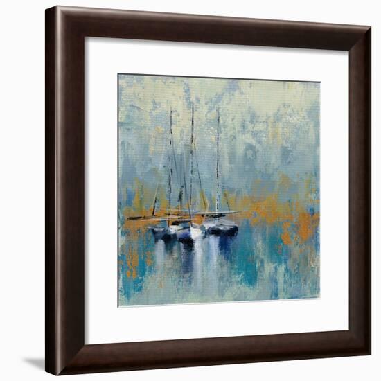 Boats in the Harbor III-Silvia Vassileva-Framed Art Print