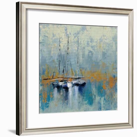 Boats in the Harbor III-Silvia Vassileva-Framed Art Print