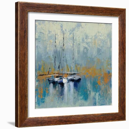 Boats in the Harbor III-Silvia Vassileva-Framed Art Print