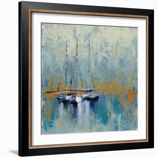 Boats in the Harbor III-Silvia Vassileva-Framed Art Print