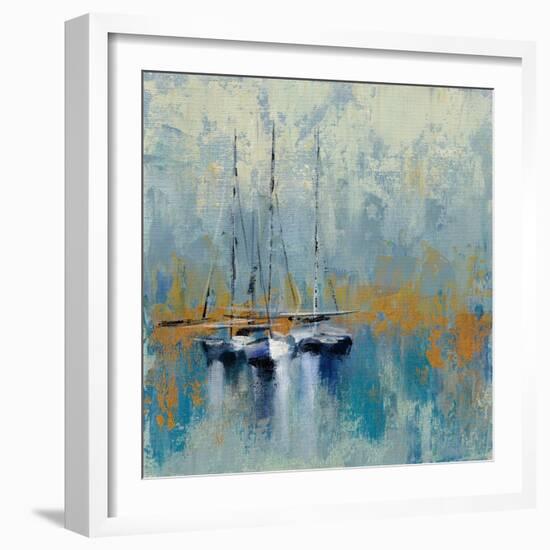 Boats in the Harbor III-Silvia Vassileva-Framed Art Print