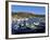 Boats in the Harbour with the Esterel Corniche Mountains in the Background, Agay, Var, Provence, Fr-Peter Richardson-Framed Photographic Print